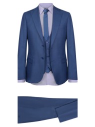 prince oliver κοστούμι με γιλέκο three-piece μπλε