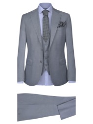 prince oliver κοστούμι με γιλέκο three-piece γκρι