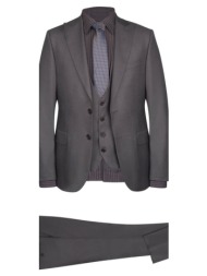 perennial suit καφέ (modern fit)
