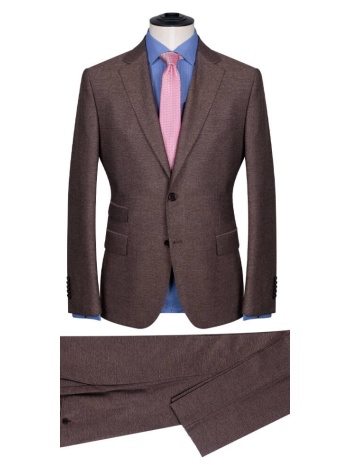 prince oliver κοστούμι καφέ (modern fit) σε προσφορά