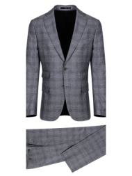 prince oliver κοστούμι γκρι σκούρο καρό (modern fit)