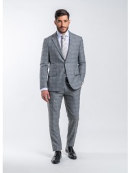 prince oliver κοστούμι γκρι καρό (modern fit)