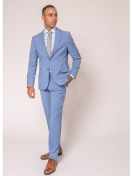 prince oliver κοστούμι γκρι ανοιχτό 100% wool super 120s (modern fit)