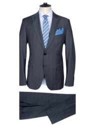 prince oliver κοστούμι γκρι καρό (modern fit)