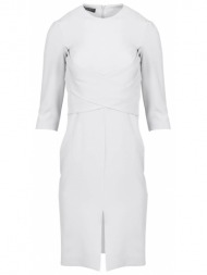 φόρεμα pencil εκρού midi