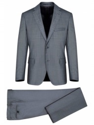 prince oliver κοστούμι γκρι σκούρο finest wool (modern fit)