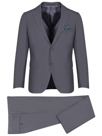 κοστούμι γκρι σκούρο 100% wooltouch (modern fit) σε προσφορά
