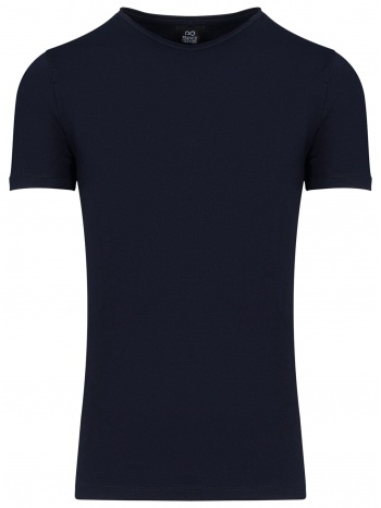 essential t-shirt μπλε σκούρο round neck (comfort fit) 100% σε προσφορά