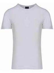 essential t-shirt λευκό round neck (comfort fit) 100% cotton