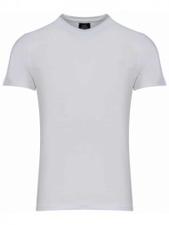 premium t-shirt λευκό round neck (slim fit)