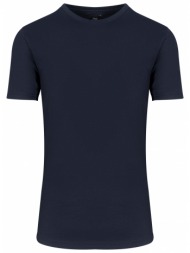 essential t-shirt μπλε σκούρο round neck (comfort fit) 100% cotton