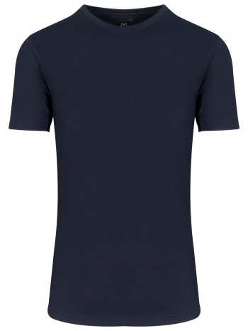 essential t-shirt μπλε σκούρο round neck (comfort fit) 100% σε προσφορά