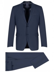 prince oliver κοστούμι μπλε ραφ 100% wool touch (modern fit)