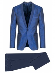 prince oliver κοστούμι μπλε ρουά μπροκάρ (modern fit)