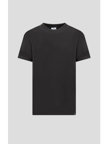 ανδρικό μαύρο logo-embroidered cotton t-shirt courrèges σε προσφορά