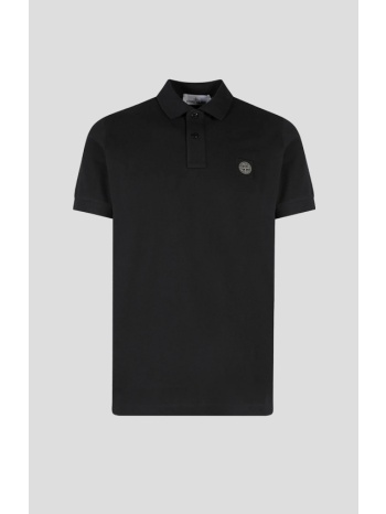 ανδρικό μαύρο polo t-shirt stone island