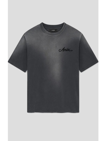 ανδρικό γκρι bleach bandana patch t-shirt amiri σε προσφορά