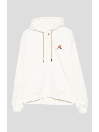 ανδρικό λευκό embroidered zip-up hoodie casablanca σε προσφορά