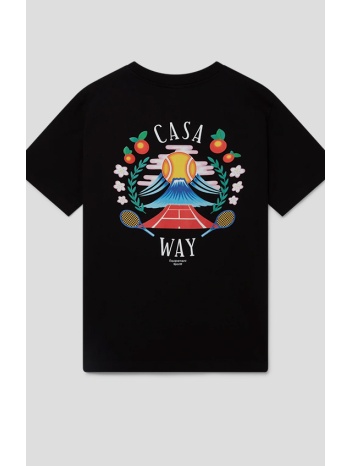 ανδρικό μαύρο casa way mountain printed t-shirt casablanca