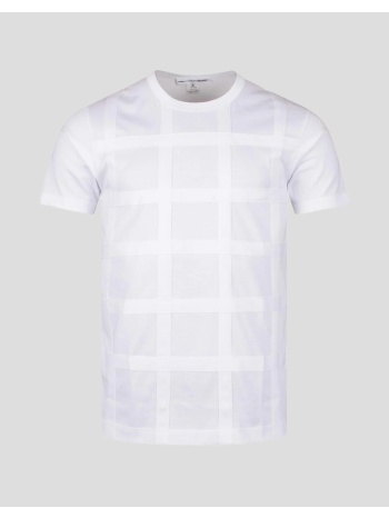 ανδρικό λευκό textured-finish t-shirt comme des garcons σε προσφορά