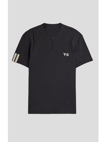 ανδρικό μαύρο tennis pro freelift zip tee y-3