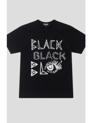 ανδρικό μαύρο short sleeve t-shirt black comme des garçons