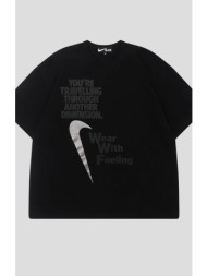 ανδρικό μαύρο nike men`s t-shirt black comme des garçons