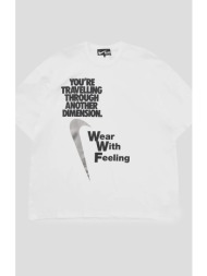 ανδρικό λευκό nike dimension t-shirt black comme des garçons