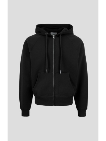 ανδρικό μαύρο sweatshirt hoodie with zip ami paris