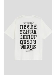 ανδρικό λευκό style 001 t-shirt vans