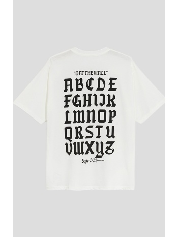 ανδρικό λευκό style 001 t-shirt vans