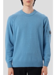 ανδρικό μπλε knitted crewneck sweater c.p. company
