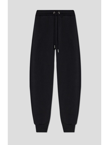 ανδρικό μαύρο black cotton men`s sweatpants ami paris