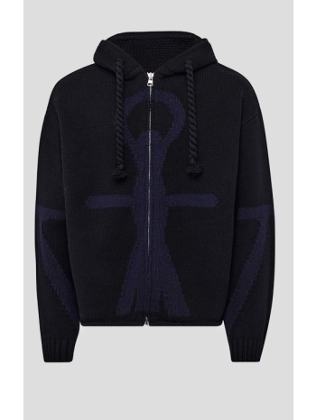 ανδρικό μαύρο zip up anchor hoodie jwanderson σε προσφορά