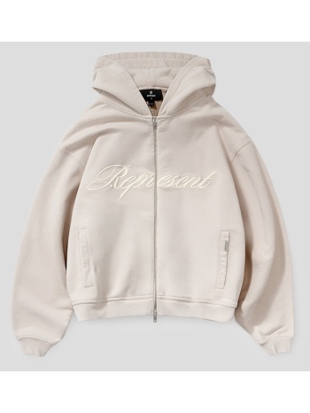 ανδρικό γκρι script logo zip hoodie represent σε προσφορά