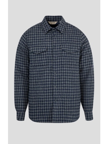 ανδρικό μπλε camicia doppia mens shirt aspesi σε προσφορά