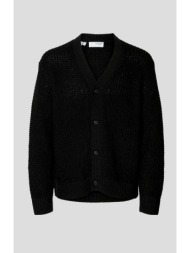 ανδρικό μαύρο slhdereck ls knit struc relaxed cardigan selected homme