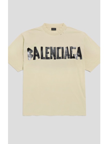 ανδρικό μπεζ crew neck t-shirt balenciaga
