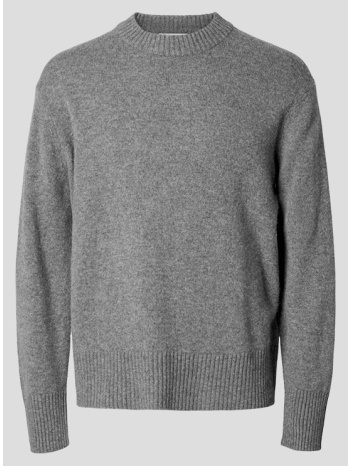 ανδρικό γκρι slhcalle relaxed cashmere blend crew selected σε προσφορά