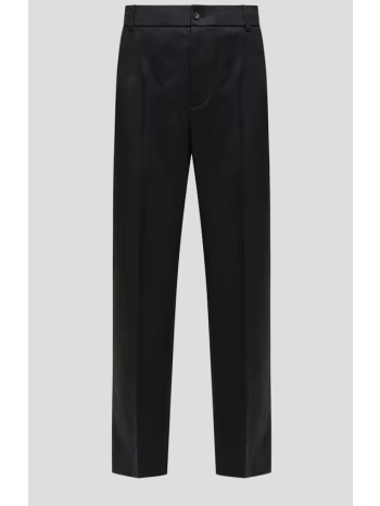 ανδρικό μαύρο wool flannel tailored trousers moncler