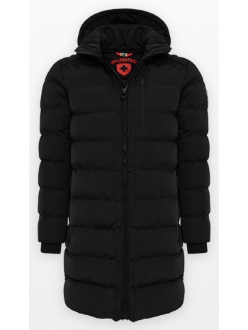 ανδρικό μαύρο waterproof and windproof parka jacket