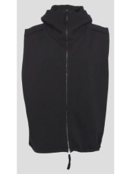 ανδρικό μαύρο men`s hooded long vest thom krom