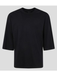 ανδρικό μαύρο men`s round neck t-shirt thom krom