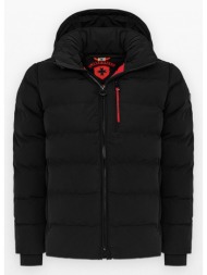 ανδρικό μαύρο blackbird men short puffer jacket wellensteyn
