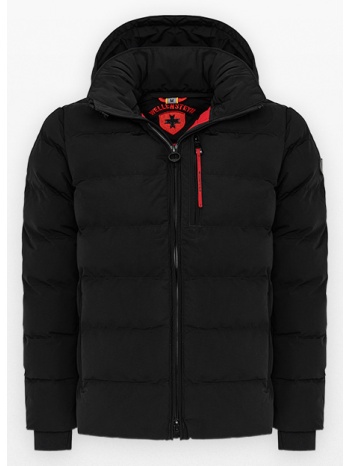 ανδρικό μαύρο blackbird men short puffer jacket wellensteyn