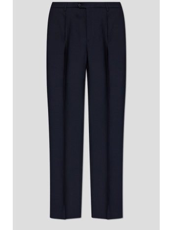 ανδρικό μπλε navy blue wool pleated trousers etro σε προσφορά