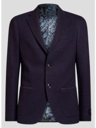 ανδρικό μπλε single-breasted blazer etro