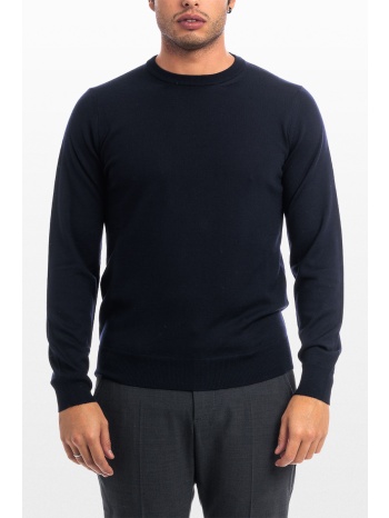 ανδρικό μπλε crew neck sweater blue +39masq