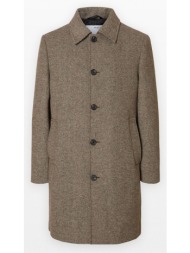 ανδρικό μπεζ slharchive wool blend car coat selected homme