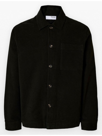 ανδρικό μαύρο slhregdylan duca overshirt selected homme σε προσφορά